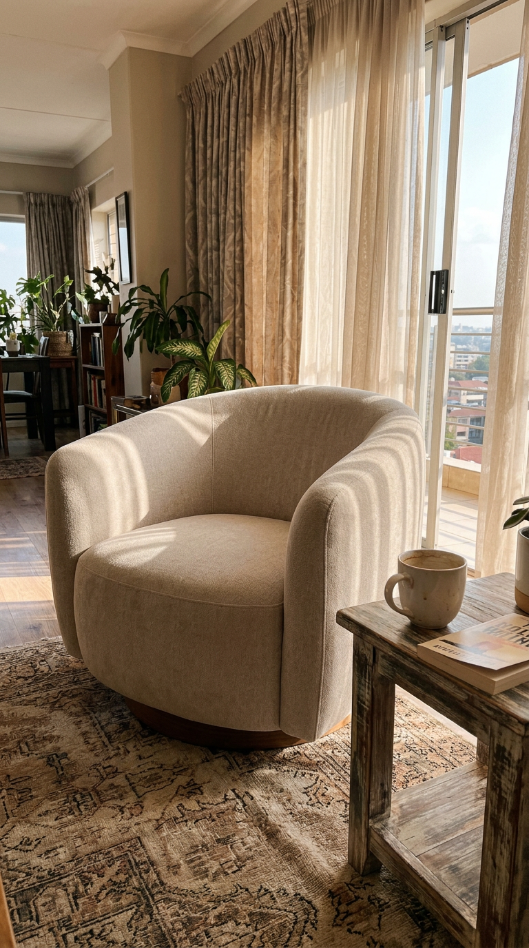 Alexis chair styled in a home